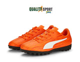 Puma Rapido TT Arancio Scarpe Bambino Sportive Calcetto Soccer 106579 08