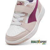 Puma Rebound v6 Lo Bianco Rosa Scarpe Shoes Bambina Sportive Sneakers 397419 14