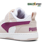 Puma Rebound Bianco Rosa Scarpe Infant Bambina Sportive Sneakers 397420 14