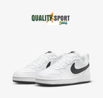 Nike Court Borough Bianco Nero Scarpe Ragazzo Donna Sportive Sneakers DV5456 104