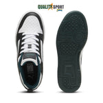 Puma Rebound V6 Lo Bianco Nero Verde Scarpe Ragazzo Sportive Sneakers 393833 15