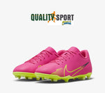 Nike Vapor 15 Club FG/MG Fucsia Giallo Scarpe Bambino Calcio Soccer DJ5958 605