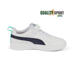 Puma Rickie Bianco Blu Scarpe Shoes Bambino Sportive Sneakers 385836 32