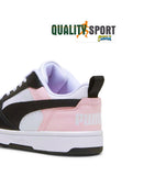 Puma Rebound V6 Lo Bianco Nero Rosa Scarpe Donna Sportive Sneakers 393833 13