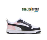 Puma Rebound V6 Lo Bianco Nero Rosa Scarpe Donna Sportive Sneakers 393833 13