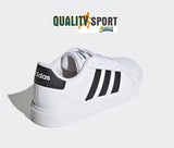 Adidas Grand Court 2.0 Bianco Nero Scarpe Bambina Sportive Sneakers GW6511