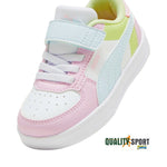 Puma Caven Rosa Bianco Scarpe Shoes Infant Bambina Sportive Sneakers 394463 07