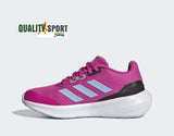 Adidas RunFalcon 3.0 Fucsia Nero Scarpe Shoes Donna Sportive Running HP5837