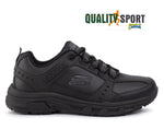 Skechers Oak Canyon Nero Pelle Scarpe Uomo Sportive Running Palestra 51896 BBK