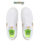 Nike Court Vision Bianco Oro Scarpe Shoes Donna Sportive Sneakers DH3158 105