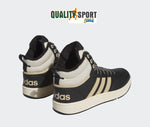 Adidas Hoops 3 Mid WTR Nero Beige Scarpe Shoes Uomo Sportive Sneakers IG7927