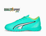 Puma Ultra Play TT Verde Menta Scarpe Bambino Sportive Calcetto Soccer 107236 03