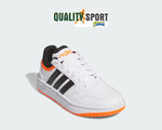 Adidas Hoops 3.0 Bianco Nero Scarpe Shoes Ragazzo Sportive Sneakers IG3828