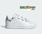 Adidas Stan Smith Bianco Iridescente Scarpe Bambina Sportive Sneakers EE8484