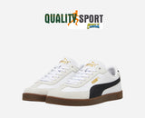 Puma Club II Era Bianco Nero Oro Scarpe Shoes Uomo Sportive Sneakers 397447 07