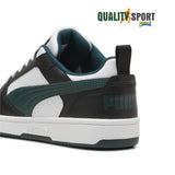 Puma Rebound V6 Lo Bianco Nero Verde Scarpe Ragazzo Sportive Sneakers 393833 15