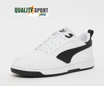 Puma Rebound Lo Bianco Nero Scarpe Shoes Ragazzo Sportive Sneakers 393833 02