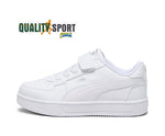 Puma Caven 2.0 Bianco Scarpe Shoes Bambino Bambina Sportive Sneakers 393839 02