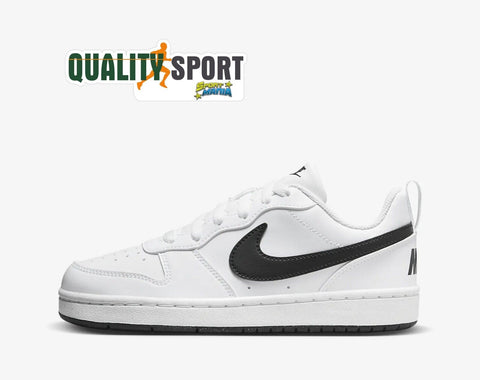 Nike Court Borough Bianco Nero Scarpe Ragazzo Donna Sportive Sneakers DV5456 104