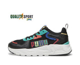 Puma Trinity Lite Nero Multicolor Scarpe Ragazzo Sportive Sneakers 395462 02