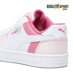 Puma Caven Block Bianco Rosa Scarpe Shoes Bambina Sportive Sneakers 394462 01