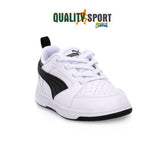 Puma Rebound Bianco Nero Scarpe Shoes Infant Bambino Sportive Sneakers 393835 02
