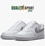 Nike Court Vision Bianco Argento Scarpe Shoes Donna Sportive Sneakers DH3158 108