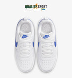 Nike Court Borough Bianco Blu Royal Scarpe Ragazzo Sportive Sneakers DV5456 110