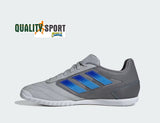 Adidas Super Sala 2 Grigio Blu Scarpe Uomo Calcio a 5 Soccer Indoor IE7556