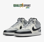 Nike Court Vision Mid NN Grigio Nero Scarpe Uomo Sportive Sneakers DN3577 002