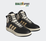 Adidas Hoops 3 Mid WTR Nero Beige Scarpe Shoes Uomo Sportive Sneakers IG7927