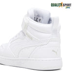 Puma Rebound Mid Bianco Scarpe Infant Bambino Sportive Sneakers 396542 05