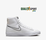 Nike Blazer Mid '77 Bianco Nero Scarpe Ragazzo Sportive Sneakers FN7788 100