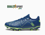 Puma Future Play FG/AG Blu Giallo Scarpe Uomo Sportive Calcetto Soccer 107377 03