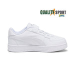 Puma Caven 2.0 Bianco Scarpe Shoes Bambino Bambina Sportive Sneakers 393839 02