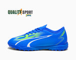 Puma Ultra Play TT Blu Giallo Scarpe Uomo Sportive Calcetto Soccer 107528 03