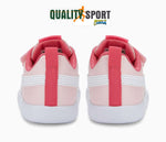 Puma Courtflex AC Rosa Bianco Scarpe Infant Bambina Sportive Sneakers 371544 25