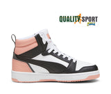 Puma Rebound Mid Bianco Nero Rosa Scarpe Shoes Donna Sportive Sneakers 393831 07