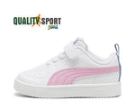 Puma Rickie AC Bianco Rosa Scarpe Infant Bambina Sportive Sneakers 384314 28