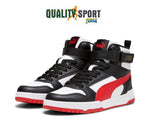 Puma RBD Game Bianco Nero Rosso Scarpe Shoes Ragazzo Sportive Sneakers 386172 08
