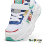 Puma Trinity Lite Bianco Multicolor Scarpe Bambino Sportive Sneakers 395463 01