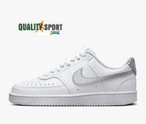 Nike Court Vision Bianco Argento Scarpe Shoes Donna Sportive Sneakers DH3158 108