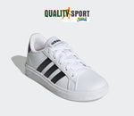 Adidas Grand Court Bianco Nero Scarpe Ragazzo Donna Sportive Sneakers GW6511