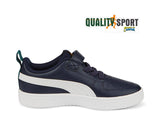 Puma Rickie Blu Bianco Scarpe Shoes Bambino Sportive Sneakers 385836 07