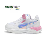 Puma X-Ray Bianco Rosa Scarpe Shoes Infant Bambina Sportive Running 396568 01