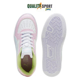 Puma Caven 2.0 Block Bianco Rosa Scarpe Donna Sportive Sneakers 394461 07