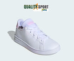 Adidas Advantage Bianco Rosa Scarpe Shoes Donna Sportive Sneakers IG4255