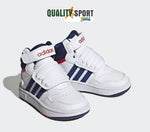 Adidas Hoops Mid 3 Bianco Blu Scarpe Shoes Infant Sportive Sneakers GZ9650