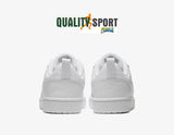 Nike Court Borough Bianco Scarpe Ragazzo Donna Sportive Sneakers BQ5448 100