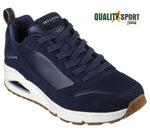 Skechers Uno Stacre Blu Scarpe Shoes Uomo Sportive Sneakers 52468 NVY